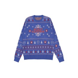 Order online for blue long-sleeved jacquard sweater men's round neck Christmas sweater holiday sweater warm sweater 100% polyester JUM066 Order online for blue long-sleeved jacquard sweater men's round neck Christmas sweater holiday sweater warm sweater 100% polyester JUM066